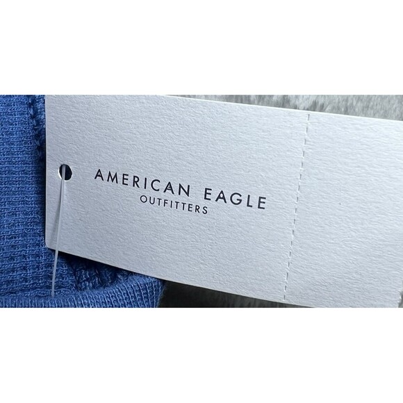 American Eagle Outfitters Sweater Mens Size Medium Blue Color Bock Crew Neck New - Picture 8 of 12